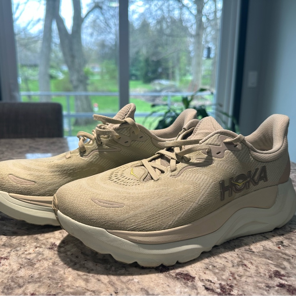 Hoka Neutral Tan Running Sneakers